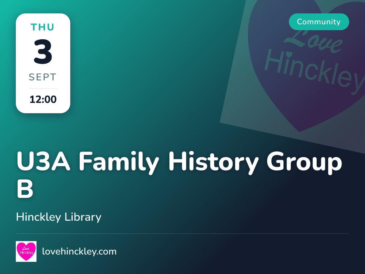 U3A Family History Group B