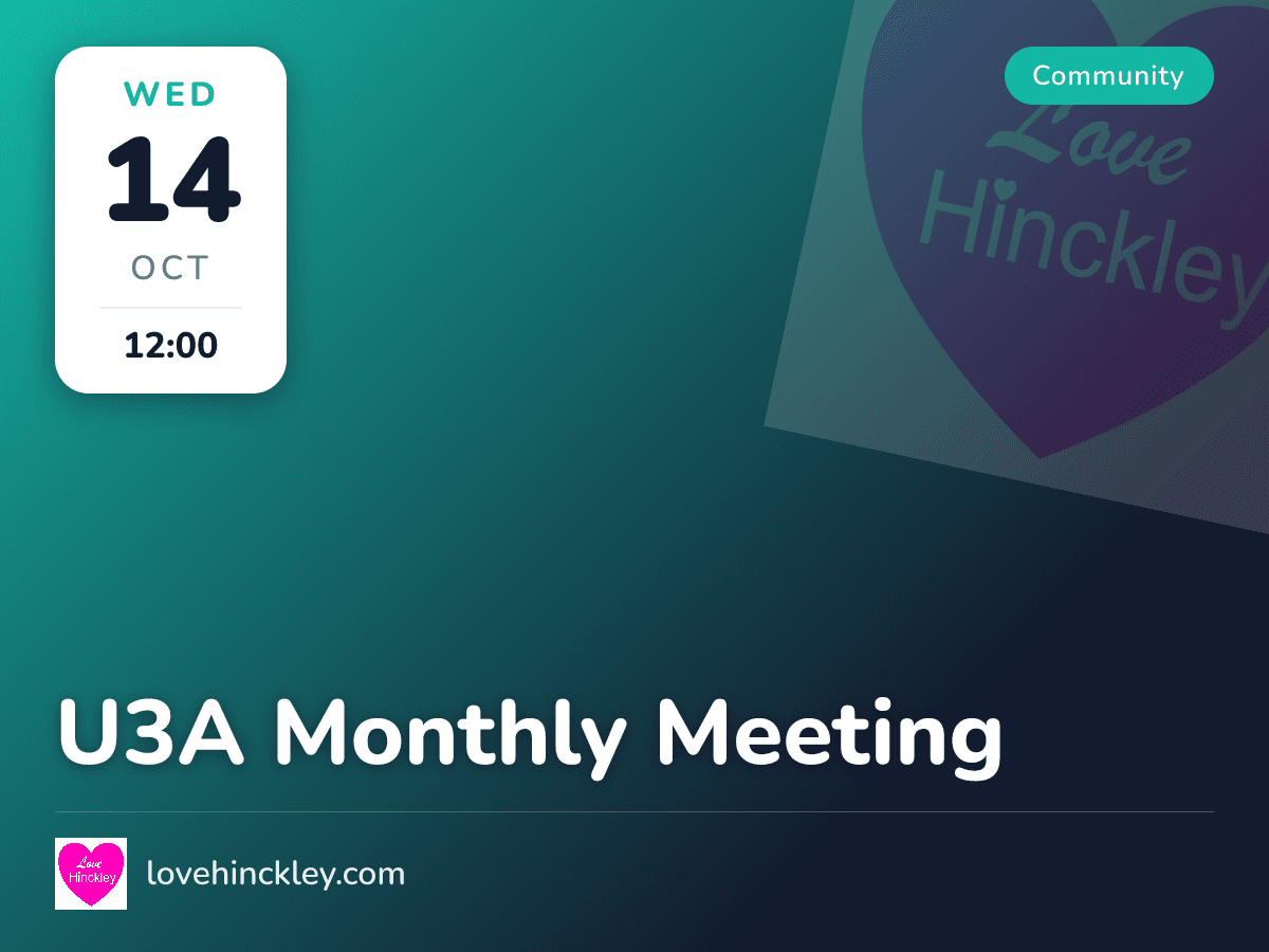 U3A Monthly Meeting
